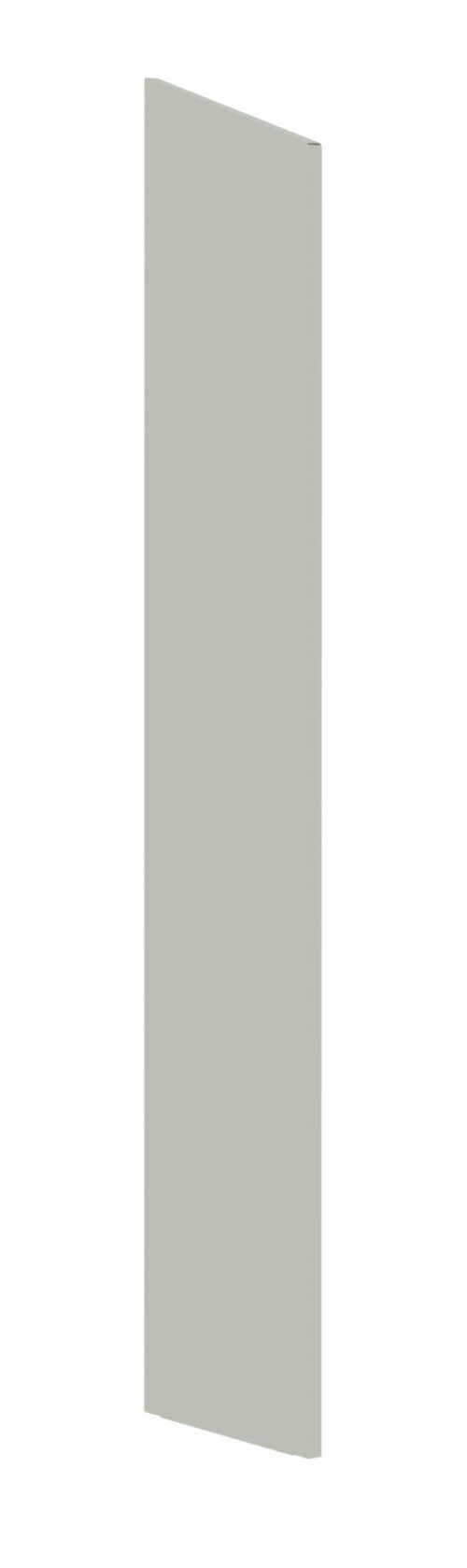 A tall, narrow rectangular panel in a light gray color, standing upright against a white background. The surface appears smooth and even, with clean, straight edges.