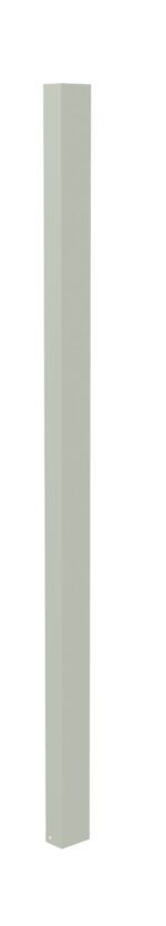 A tall, slender, rectangular vertical post with a smooth surface and a light gray color. The post has clean, sharp edges and is positioned against a plain white background.