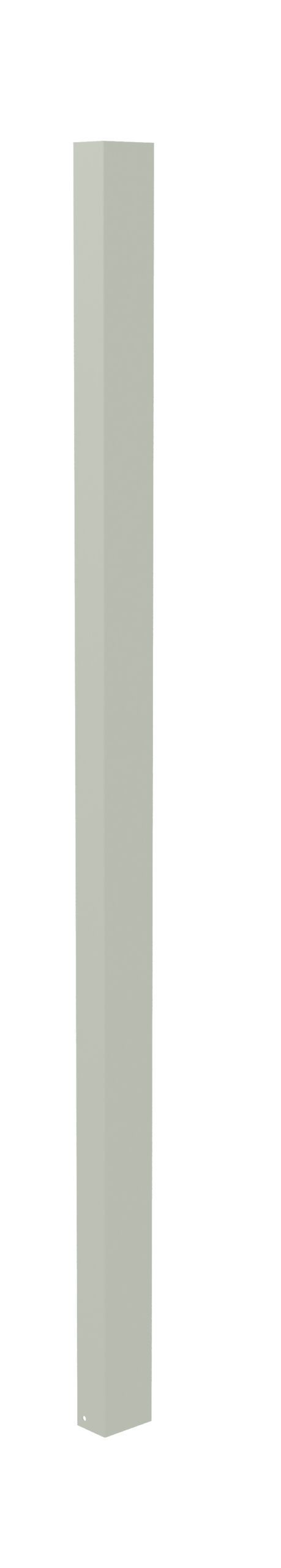 ijqgysmuvaigmkhseqlk.jpg A tall, slender, rectangular vertical post with a smooth surface and a light gray color. The post has clean, sharp edges and is positioned against a plain white background.