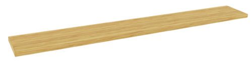 im4mvgsvk5xfompgdfg9.jpg A long, rectangular wooden plank with a smooth, light brown surface and visible wood grain texture. The edges are slightly rounded, and it appears to be floating against a white background.