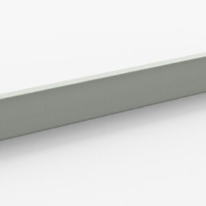 A long, rectangular metal bracket with mounting tabs on each end, displayed on a plain white background. The bracket is light gray with a smooth finish.
