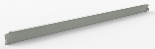 A long, rectangular metal bracket with mounting tabs on each end, displayed on a plain white background. The bracket is light gray with a smooth finish.