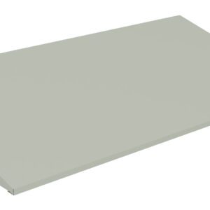 A simple, light gray, rectangular, sloped panel viewed from an angle, resembling a ramp or wedge. The design is minimalistic, with clean edges and a smooth surface.