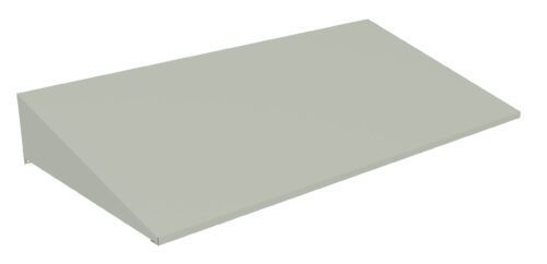 j8zd90hblynndyo6d4zc.jpg A simple, light gray, rectangular, sloped panel viewed from an angle, resembling a ramp or wedge. The design is minimalistic, with clean edges and a smooth surface.