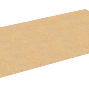A rectangular sheet of beige medium-density fiberboard (MDF) with a smooth surface, displayed at a slight angle on a plain white background.