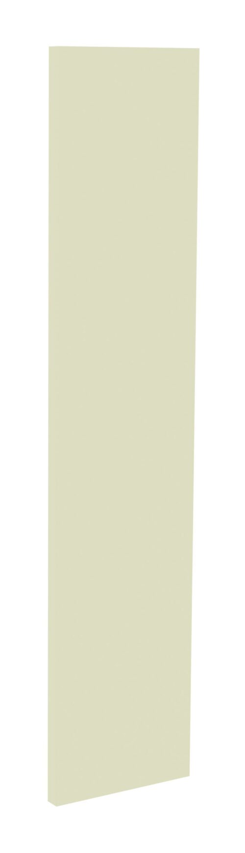 A tall, rectangular, pale yellow panel is displayed against a white background. The panel is vertical and featureless, with a smooth surface.