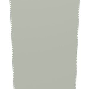 A blank sheet of perforated continuous printer paper with a light grey color. The paper is bordered by small evenly spaced holes along the left and right edges. It is vertically aligned and appears slightly angled.