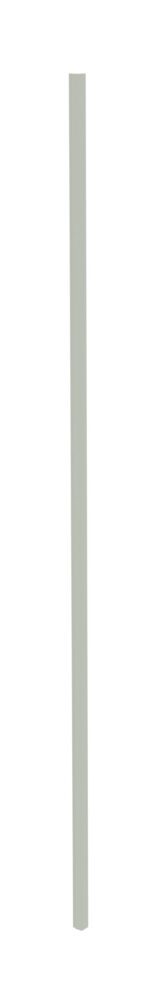 A long, thin, vertical beige rod against a white background.