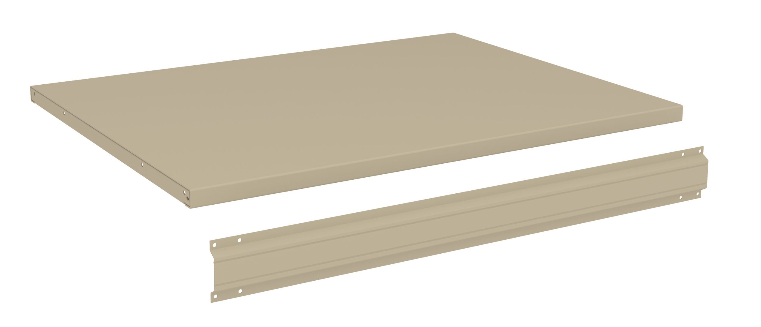 48"W x 36"D Steel Top with Stringer, Sand