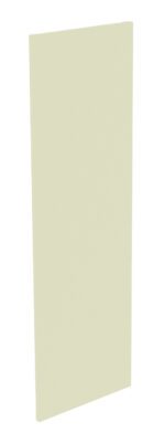 A tall, narrow beige rectangular panel is positioned vertically against a white background. The panel has a smooth surface and sharp, straight edges.