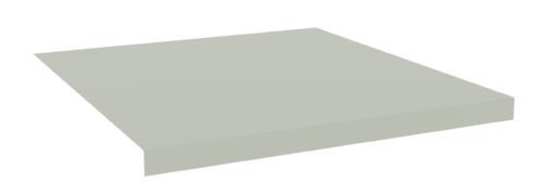 A rectangular, flat, light gray surface is shown against a white background. The surface is smooth and appears to be floating or hovering slightly above ground level, casting a subtle shadow.