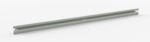 A long, slender metal beam with a light gray finish, featuring a smooth surface and two small holes on each end. The beam has an I-beam shape, resting diagonally on a white background.