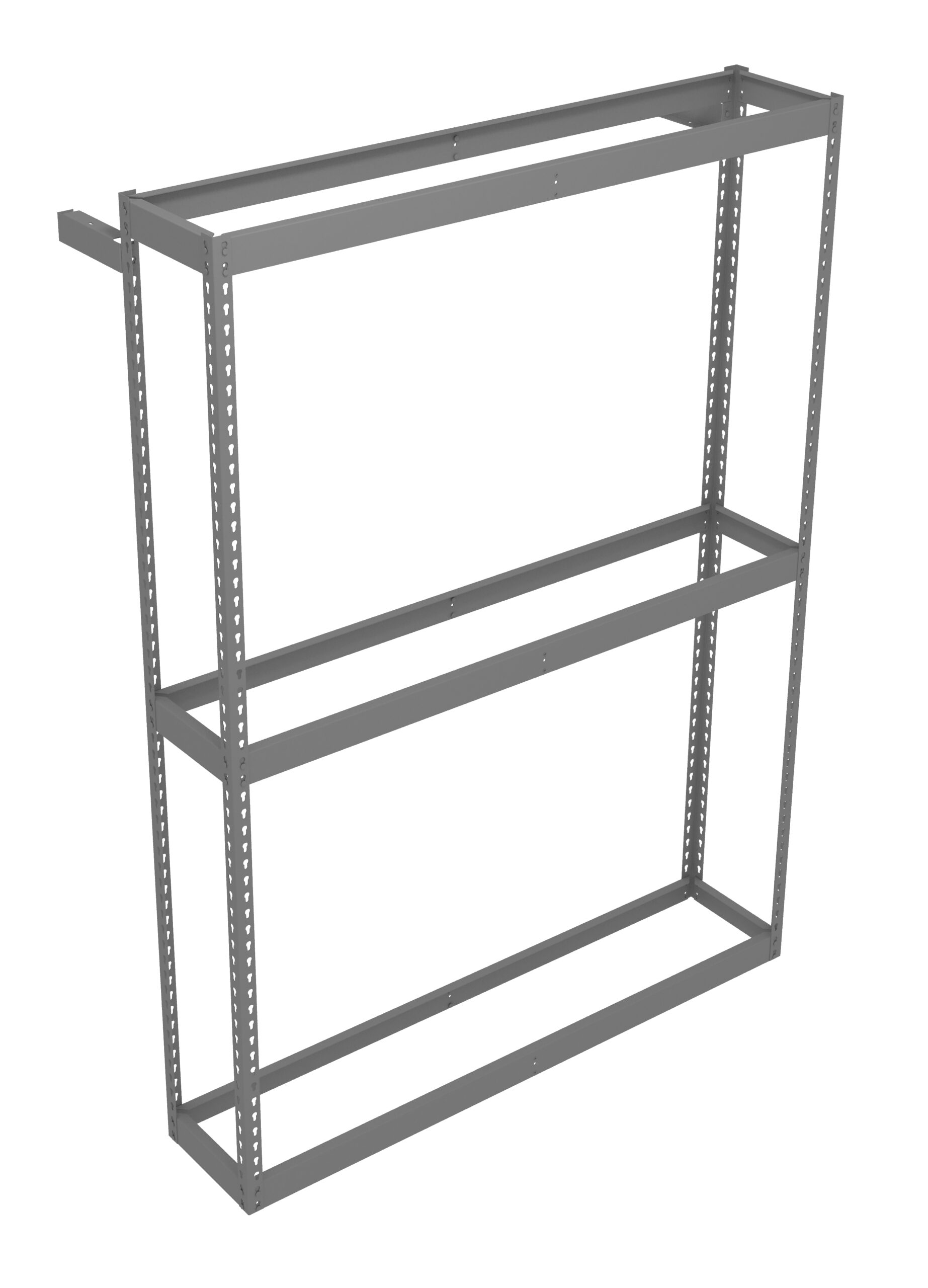 Single Entry Tire Rack Starter Unit Medium Grey