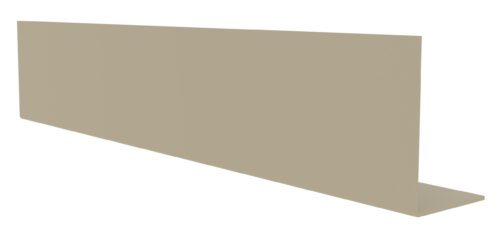 A beige L-shaped metal bracket displayed against a white background. The bracket has a long, wide surface and a perpendicular shorter edge, suggesting it is designed for structural or support purposes.
