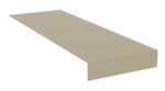 A 3D rendering of a rectangular beige slab with a vertical edge extending downward on one side. The slab appears flat and is viewed from an angle, giving it a sense of depth.