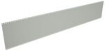 A long, blank strip of film with perforated edges on both sides. The film is light gray and displayed at an angle, giving it a three-dimensional appearance.