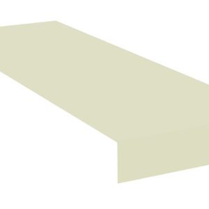 Illustration of a simple, elongated rectangular 3D object with a beige color. The rectangle has a flat top surface and two visible sides, creating a perspective that suggests depth and dimension.