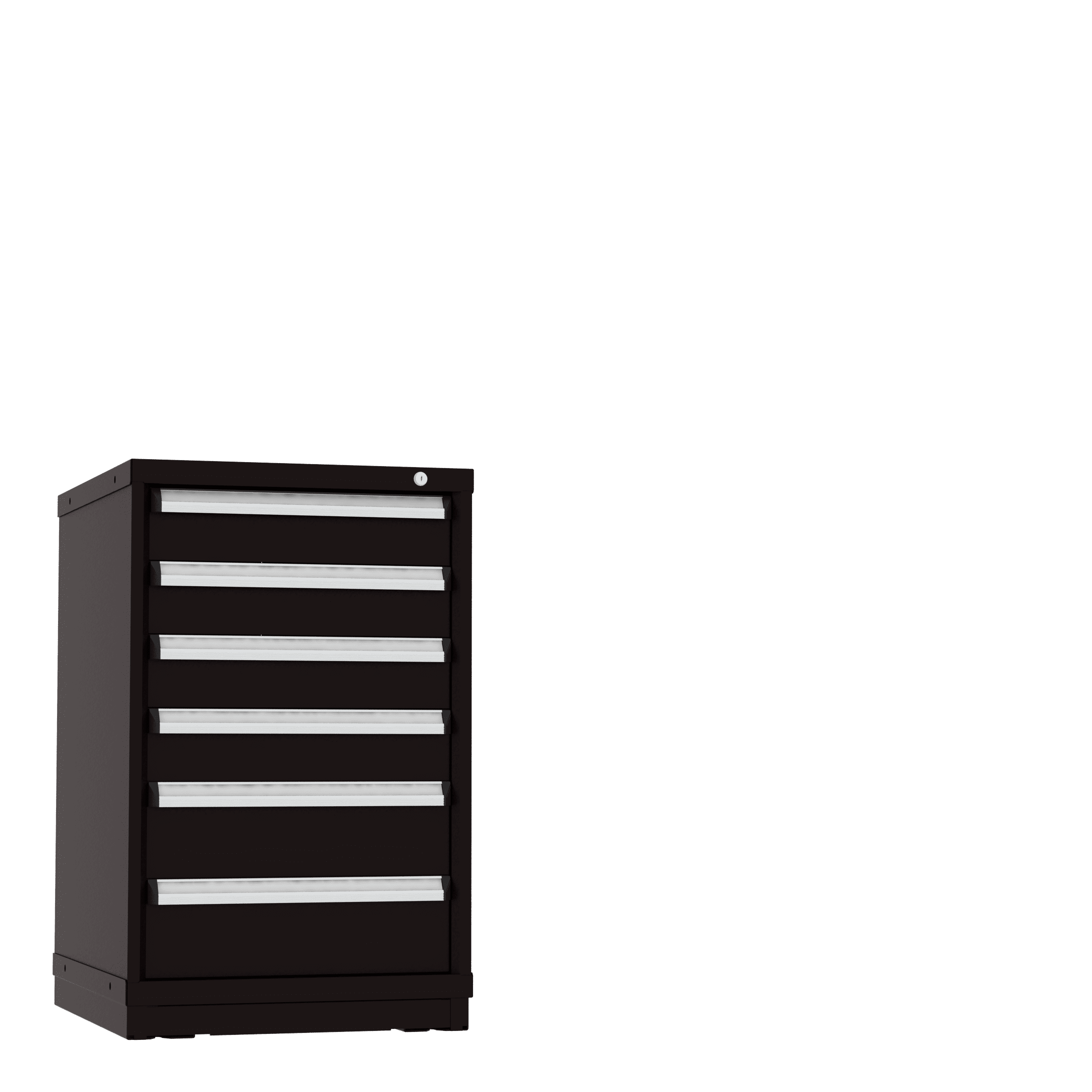 Borroughs Modular Drawer Cabinet Fork Truck Base, 6 Drawers- 37"H x 22-13/16"W x 29-1/4"D