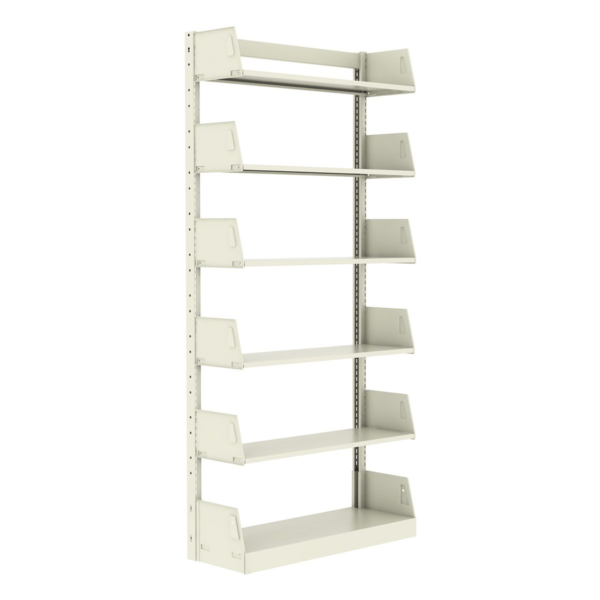 Wilsonstak Library Single Faced 5 Adjustable & 1 Base Shelf Bookstack Unit