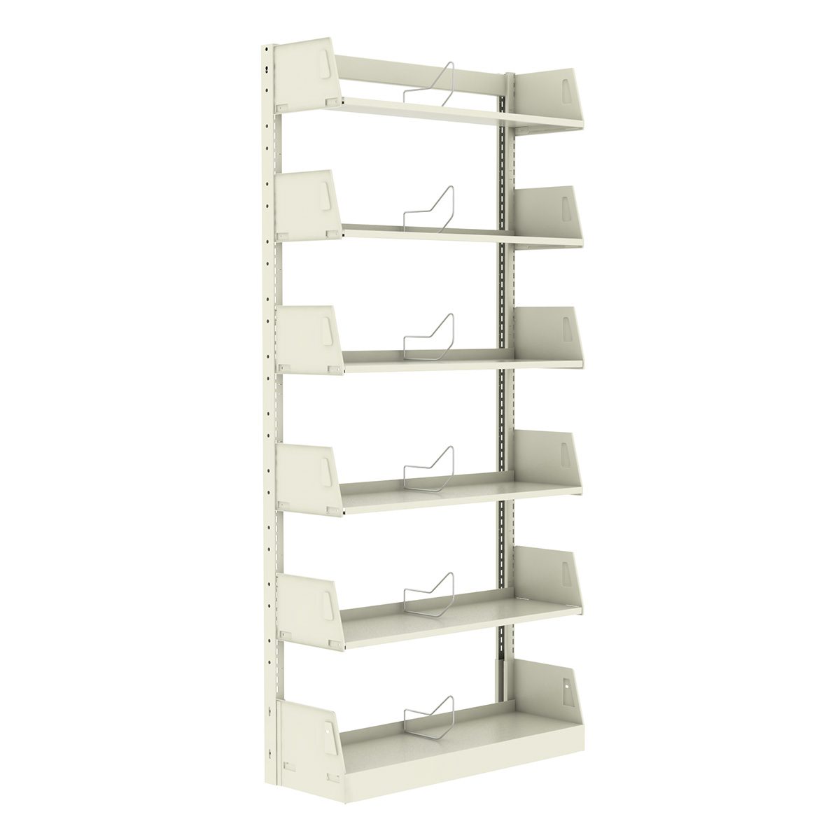 Wilsonstak Library Single Faced 5 Adjustable Integral Back Shelf Unit