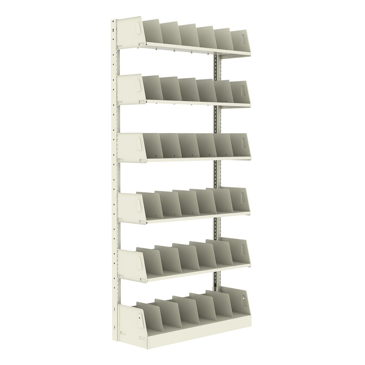 Wilsonstak Library Single Faced 5 Adjustable Shelf Divider Type Unit