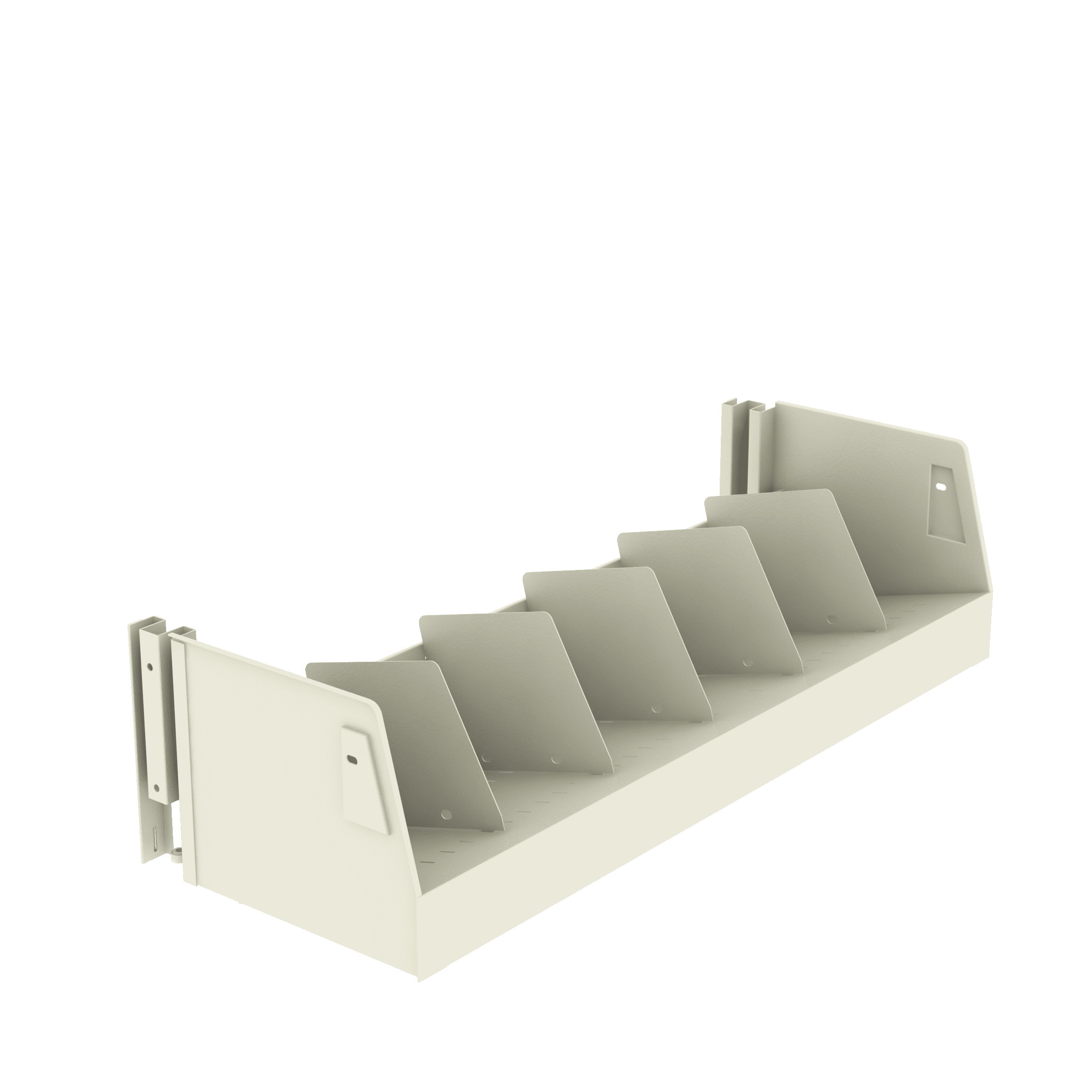 Wilsonstak Library Single Faced Sloped Divider Base Shelf