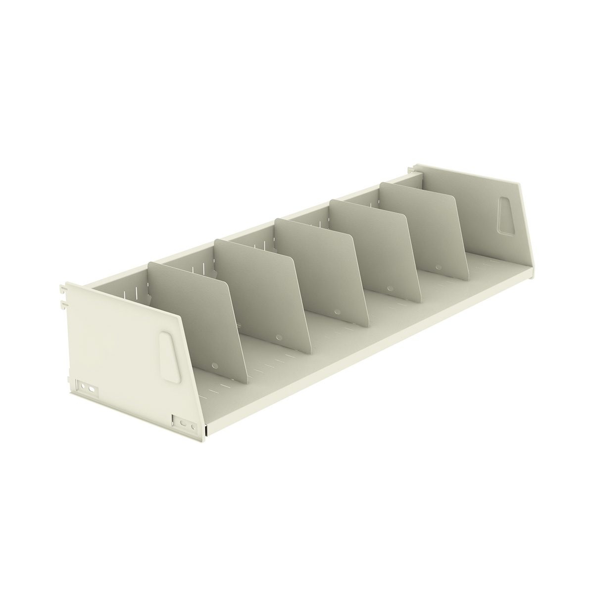 Wilsonstak Library Universal Media Shelf Slotted with Dividers