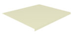 A flat, beige rectangular metal panel with a slight lip on one edge. It has a smooth surface and appears to be designed for construction or architectural use. The panel is viewed from an angle against a white background.