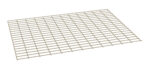 A beige, rectangular wire grid panel with evenly spaced horizontal and vertical bars, creating a lattice pattern. The grid is shown on a plain white background.