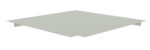 A flat, square, light gray panel with an interlocking edge design is shown on a white background. The panel appears to be made of a solid material and is suspended at a slight angle.