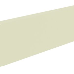 A beige, rectangular metal panel with a flat surface and small holes on one edge, designed for fastening or mounting purposes.