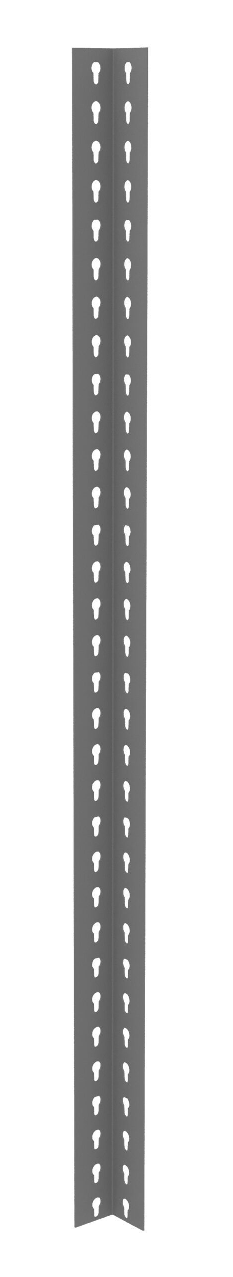 High Angle Post for Z-Line Shelving Medium Grey