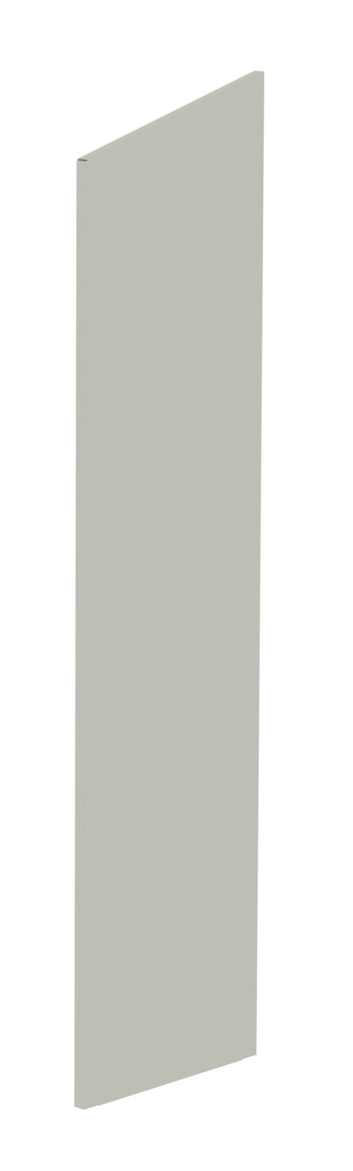 A tall, narrow rectangular panel with a light gray color, standing vertically against a white background.