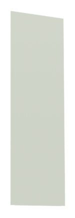A rectangular, light green panel or wall is shown against a white background.