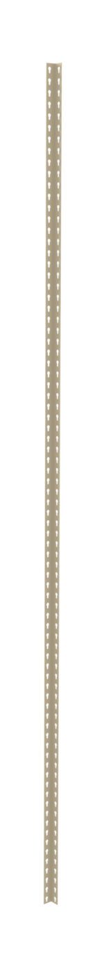 A vertical, long, slender strip of light, resembling a LED strip. The strip is light beige and dotted with small, evenly spaced circular lights along its length. The background is white.