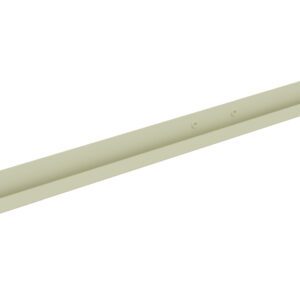 Image of a beige, elongated, L-shaped metal bracket with screw holes at both ends. The bracket is shown against a white background, angled diagonally from top right to bottom left.