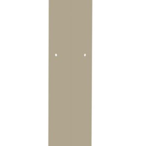 A vertical, beige rectangular post with small holes evenly spaced along its length. The post has a three-dimensional appearance, suggesting it is a corner piece or support beam. The background is plain white.