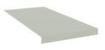 A 3D rendering of a rectangular, flat, light gray slab on a white background is shown, positioned at a slight angle to display depth and dimension.