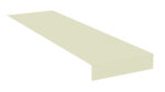 A long, rectangular, light beige box with an open top, presented from a slightly elevated angle, showing perspective and depth.