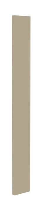 Vertical beige rectangular panel standing upright against a plain white background.