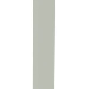 A tall, narrow, vertical rectangular pillar with a light gray color against a plain white background.