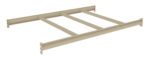 A beige metal structure with two long beams connected by four equally spaced crossbars, lying flat. Ends have attachment features. It appears to be a framework or support structure for shelving, storage, or construction purposes.