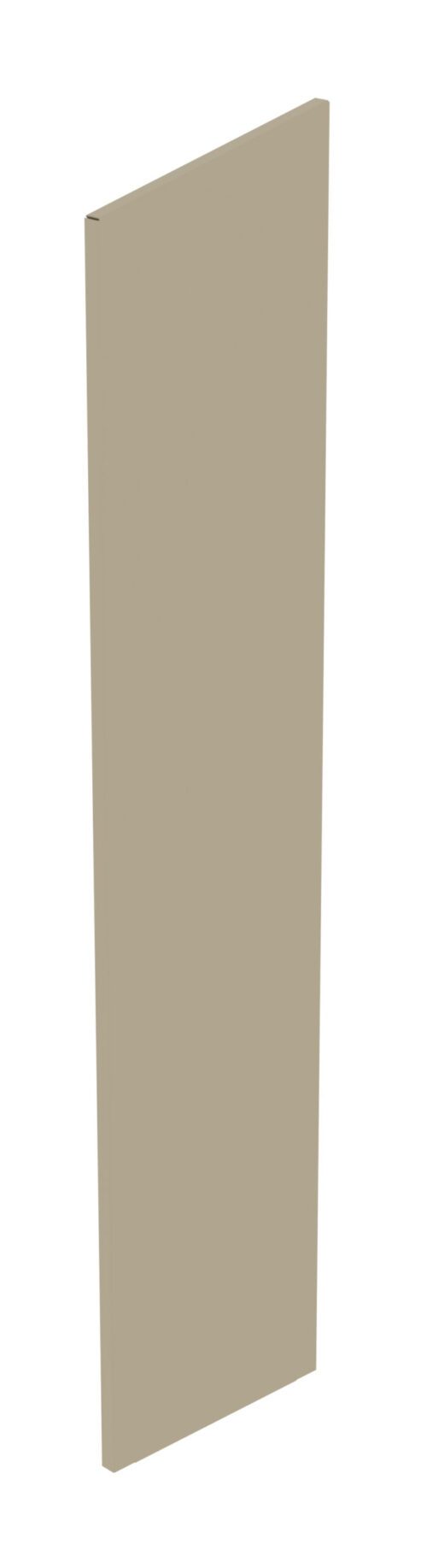 pxplbiaoq3iq5pkorfkc.jpg A tall, narrow, rectangular beige panel with a smooth surface, standing vertically against a white background.
