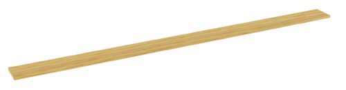qchvrwirbylypg2hffxh.jpg A long, narrow wooden plank with a smooth surface and light brown color rests against a plain white background, reminiscent of the sleek design often found in smart day lockers for business settings.