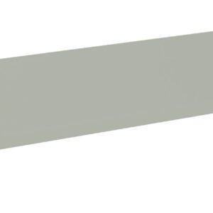 A large, rectangular, flat sheet with a smooth surface and gray color. The sheet appears to be made of a solid material, possibly metal or plastic, with clean edges. The background is plain white.
