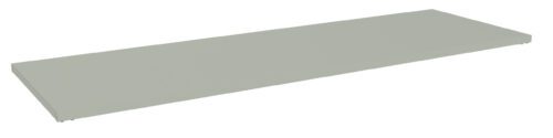 A large, rectangular, flat sheet with a smooth surface and gray color. The sheet appears to be made of a solid material, possibly metal or plastic, with clean edges. The background is plain white.