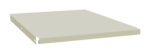 Illustration of a beige, rectangular metal panel with smooth edges and a flat surface. The panel has small holes on the edges, suggesting it may be used for mounting or connecting with other components.