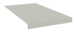 A flat, rectangular piece of pale grey, rigid insulation material is shown against a plain white background. The board appears solid, with clean, sharp edges and a smooth surface.