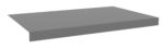 A simple, minimalist 3D rendering of a flat, rectangular gray platform on a white background. The platform appears to be slightly elevated, with a shadow underneath indicating its height.