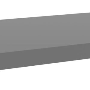 A simple, minimalist 3D rendering of a flat, rectangular gray platform on a white background. The platform appears to be slightly elevated, with a shadow underneath indicating its height.